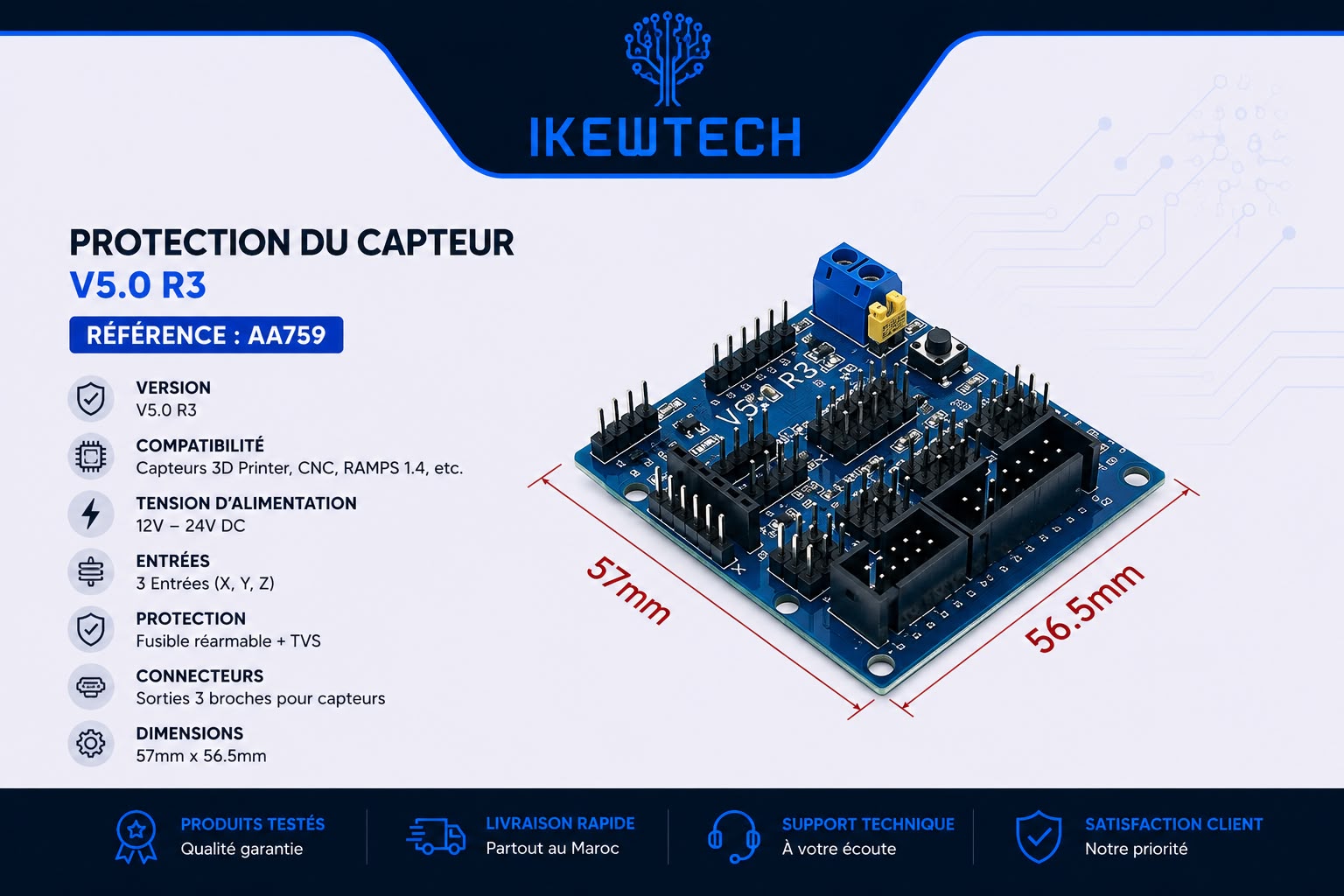 Protection du capteur V5.0 R3