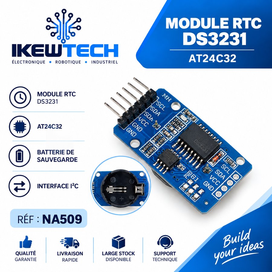Module d'horloge temps réel DS3231 avec EEPROM AT24C32