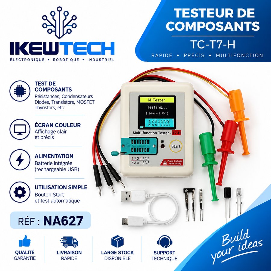 Testeur de composant couleur TC-T7-H