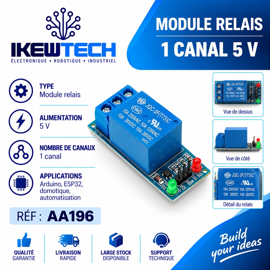 Module relais 1 canal 5V